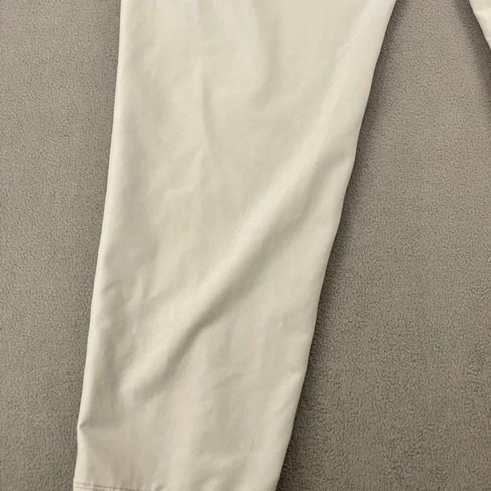 Marc New York Mens 38x32 Performance Chino Pants Khaki Tan Elastic Waist MNY